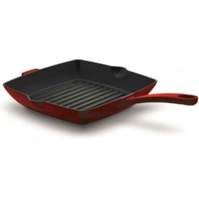 Korkmaz Casta 26x26 cm Kırmızı Kare Grill Döküm Tava