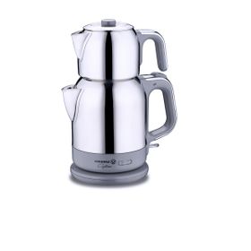 Korkmaz Çaytema Inox Gri 1.7 lt Elektrikli Çaydanlık