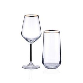 Korkmaz Elegance Gold 24 Parça Bardak Seti