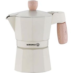 Korkmaz Etna 3 Fincan Beyaz 150 ml Moka Pot