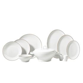 Korkmaz Lidya Collection Gold 60 Parça Yemek Takımı