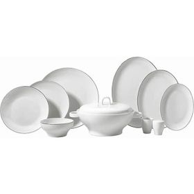 Korkmaz Lidya Collection Platin 60 Parça Yemek Takımı
