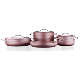 Korkmaz Linea Plus 7 Parça Rose Gold Tencere Seti