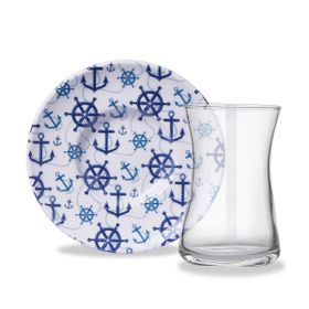 Korkmaz Natura Collection 12 Parça Çay Bardak Seti
