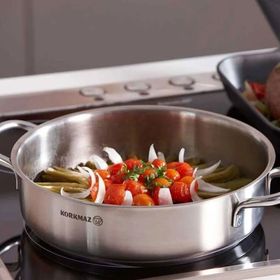 Korkmaz Proline 8 Parça Inox Derin Tencere Seti