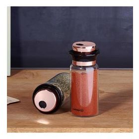 Korkmaz Stora Glass Rosegold Tuzluk Biberlik Seti