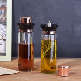 Korkmaz Stora Glass Rosegold Yağlık Sirkelik Seti