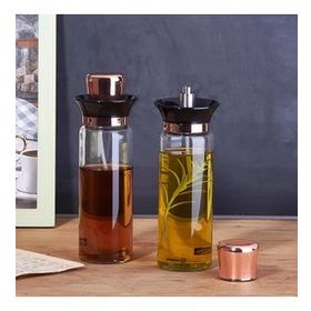 Korkmaz Stora Glass Rosegold Yağlık Sirkelik Seti
