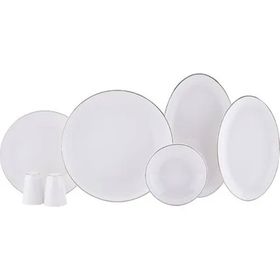 Korkmaz Veneta Collection 60 Parça Platin Yemek Takımı