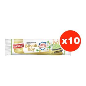 Koroplast 15 Adet Büzgülü Yasemin Kokulu Büyük Boy Çöp Torbası