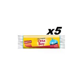 Koroplast 15'li 55x60 cm Güçlü Orta Çöp Poşeti (3 adet)