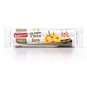 Koroplast 15'li 55x60 cm Vanilya Kokulu Orta Boy Çöp Poşeti (10 adet)