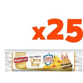 Koroplast 15'li Büzgülü Vanilyalı Orta Boy Çöp Poşeti (2 adet)