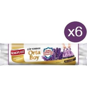 Koroplast 15'li Büzgülü Vanilyalı Orta Boy Çöp Poşeti (2 adet)