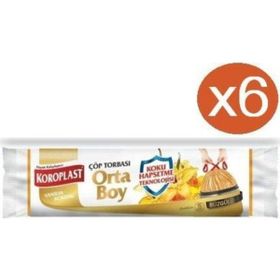 Koroplast 15'li Büzgülü Vanilyalı Orta Boy Çöp Poşeti (2 adet)