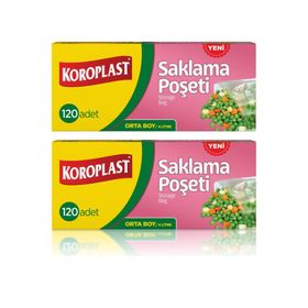 Koroplast 24x38 cm 120'li Orta Boy Saklama Poşeti (2 adet)