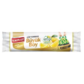 Koroplast Ekstra Güçlü Büzgülü Büyük 10'lu Çöp Torbası