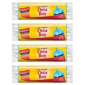 Koroplast Güçlü Çöp Torbası Orta Boy 15 Adet 4lü