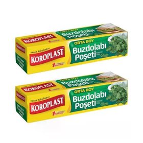 Koroplast Orta Boy 24x38 cm 20'li Buzdolabı Poşeti (2 adet)