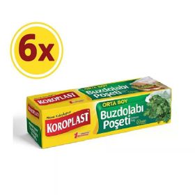 Koroplast Orta Boy 24x38 cm 20'li Buzdolabı Poşeti (2 adet)