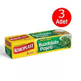 Koroplast Orta Boy 24x38 cm 20'li Buzdolabı Poşeti (2 adet)