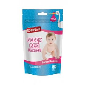 Koroplast Pudra Kokulu 50'li Bebek Bezi Torbası