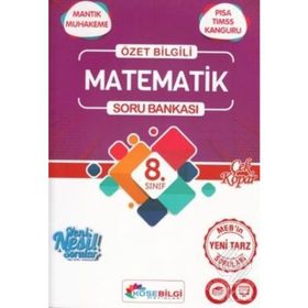 Köşe Bilgi Yayınları 8. Sınıf Matematik Özet Bilgili Soru Bankası