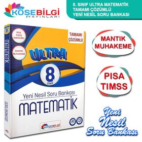 Köşe Bilgi Yayınları 8. Sınıf Ultra Matematik Çözümlü Soru Bankası