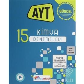 Köşebilgi Yayınları AYT Kimya 15 Branş Denemesi