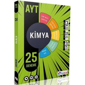 Köşebilgi Yayınları YKS AYT Video Çözümlü Kimya 25 Deneme Sınavı