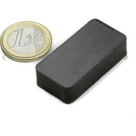 Köşeli Ferrit Kömür Seramik Magnet 40x20x10 Mıknatıs