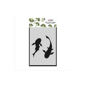 Kosida 15x20 cm İkili Balık Stencil
