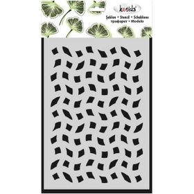 Kosida 20x30 cm Akan Çizgiler Stencil