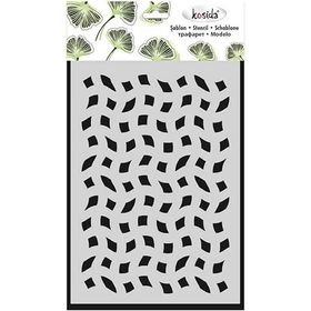 Kosida 20x30 cm Akan Çizgiler Stencil