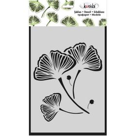 Kosida 20x30 cm Ginkgo Stencil