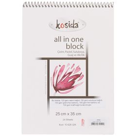 Kosida All In One Block 25x35 cm 24 Yaprak Not Defteri