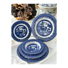 Kosova Dark Blue Churchill 24 Parça 6 Kişilik Yemek Takımı