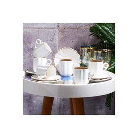 Kosova New Bone China 6'lı Modern Kahve Fincan Seti