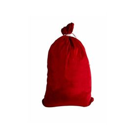 Kostümce Kadife 2018 Baskılı 60x75 Cm Noel Baba Hediye Dağıtım Çuvalı