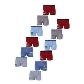 Kota 1005 12 Adet Renkli Baskılı Erkek Çocuk Boxer Külot