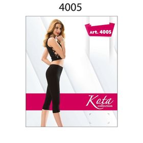 Kota 4005 Kapri Düz Gri Kadın Tayt
