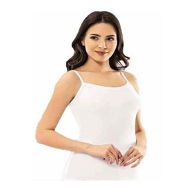 Kota 6349 İp Askı Pedli Beyaz Kadın Atlet