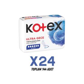 Kotex 1 Ultra 6x24'li Gece Hijyenik Ped