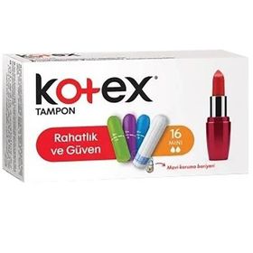 Kotex 16'lı 12 Adet Mini Tampon