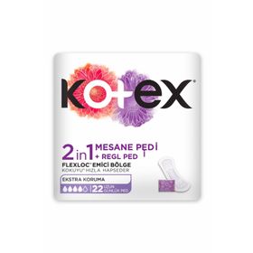 Kotex 2 In 1 Regl Mesane 22'li Günlük Ped