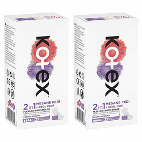 Kotex 2 In 1 Regl Mesane 2x22 Adet Günlük Ped