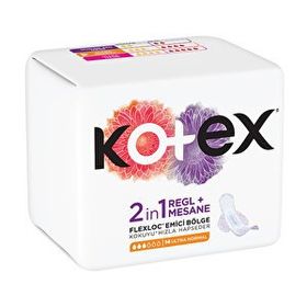 Kotex 2 In 1 Regl Ultra Normal 14'lü Mesane Pedi
