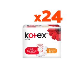 Kotex 24x7 Adet Ultra Kanatlı Uzun Ped