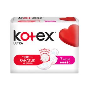 Kotex 24x7 Adet Ultra Kanatlı Uzun Ped