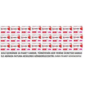 Kotex 24x7 Adet Ultra Kanatlı Uzun Ped
